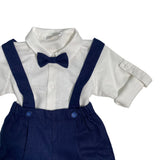 Completo Con Salopette In Lino Neonato TETO E TATTA CB6260