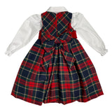 Abito Smanicato Scozzese Con Camicia Bambina ISABEL C492B