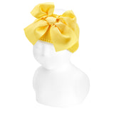 Fascia Per Capelli Con Fiocco Grande In Gross Grain Neonata CONDOR 50073