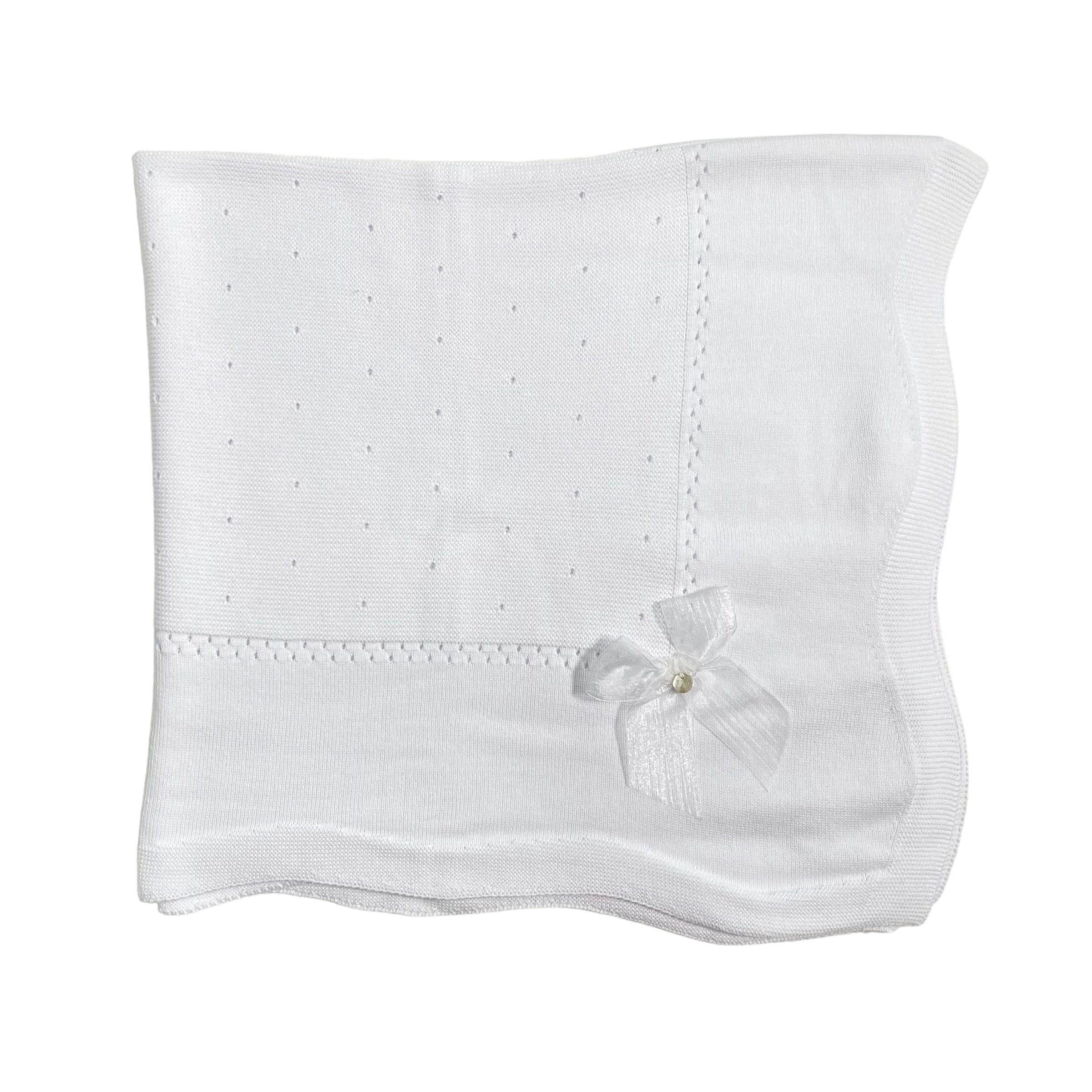 Coperta Scialle In Filo Di Cotone Neonato/a DR KID DK119