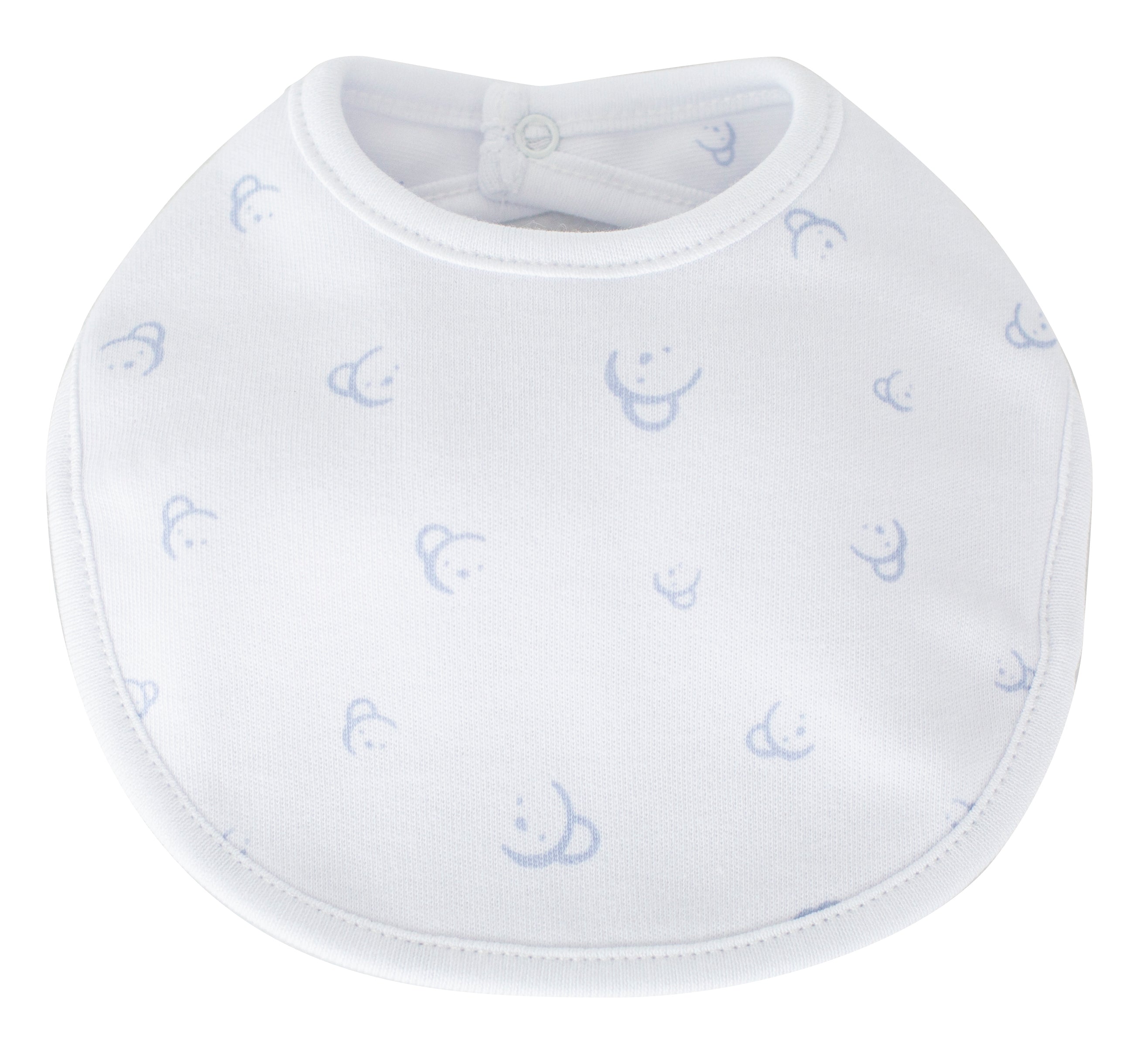 Set Di 2 Bavette In Cotone Con Stampa Neonati CALAMARO 74024