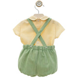 Completo Con Salopette E Camicia Neonato YOEDU 0020