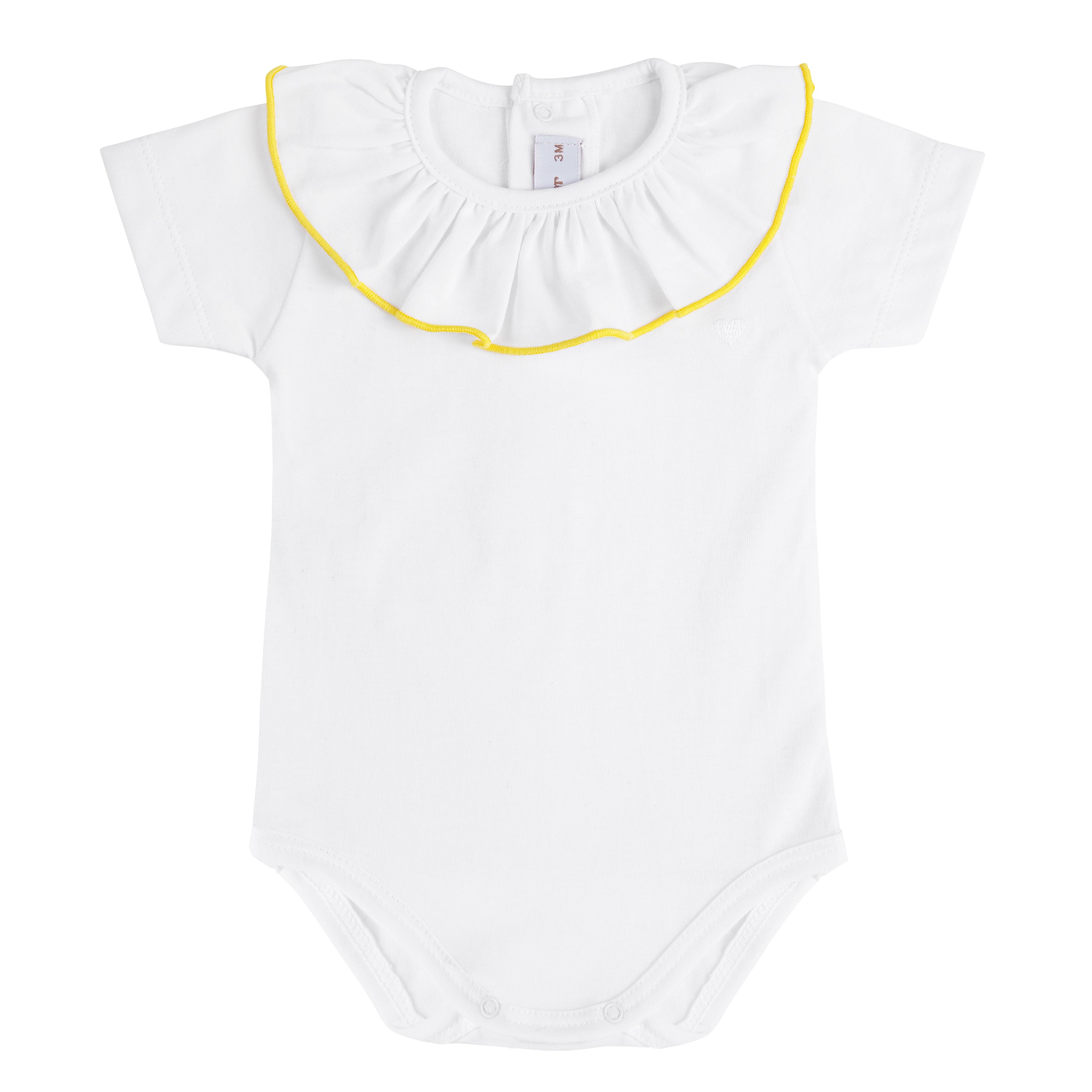 Body Con Collo Volant In Cotone Neonata CONDOR 54452