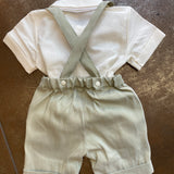 Completo In Misto Lino Neonato TETO E TATTA CB7490