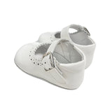 Scarpa Da Culla In Pelle Lucida Con Cinturino Neonata INDICE 1513