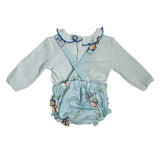 Pagliaccetto Due Pezzi In Caldo Cotone Neonata YOEDU 1801