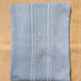 Coperta Scialle In Filo Di Cotone Traforata Neonato BEBE' MARGO' B095CO