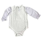Body Girocollo In Cotone Con Manica In Organza Neonata PETIT 4515365