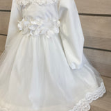 Abito Elegante Battesimale Manica Lunga Neonata TETO E TATTA VE8126