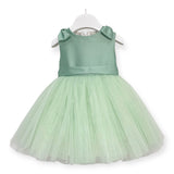 Abito Elegante Smanicato In Tulle Neonata ISABEL F171