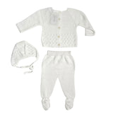 Tutina Spezzata Con Cuffia In Filo Di Cotone Neonato BABY FASHION 620.7
