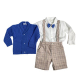 Completo Elegante Con Salopette Neonato NINNAOH I23COM205