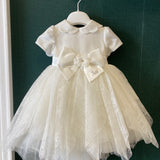 Abito Elegante Battesimale In Pizzo Neonata PETIT 2016438