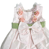 Abito Smanicato In Tafta' Bambina LA SARTORIA DEI PICCOLI L030