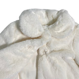 Ausgestellter Kunstpelzmantel mit Rundkragen für Babymädchen DEL SUR 3996SC