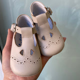 Scarpe Culla Con Occhielli In Pelle Neonato INDICE 403