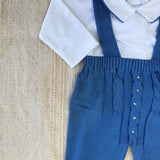 Completo Due Pezzi Con Maglia E Salopette Neonato BEBE' MARGO' B098C