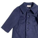 Ausgestellter Stoffmantel mit Kragen für Neugeborene ISABEL F537