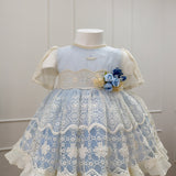 Abito Elegante Mezza Manica In Pizzo Neonata MIMOSA LLUVIA DE ABRIL