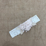 Fascia In Pizzo Con Fiori Neonata MIMILU' 728C
