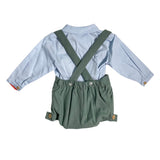 Completo Con Salopette In Velluto E Camicia Bambino DEL SUR 1872