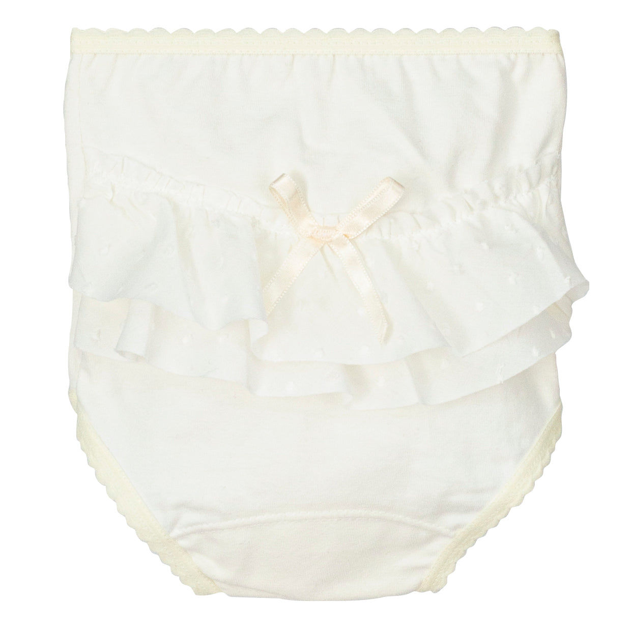 Culotte In Cotone Con Rouches Neonata CALAMARO 40701