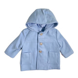 DEL SUR 3993C Newborn Fleece Hooded Coat