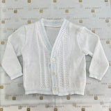 Cardigan In Filo Scollo a V Elegante Neonato BUFI B1366AG