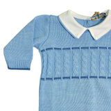 Tutina Intera In Misto Lana Con Trama Trecce Neonato BEBE' MARGO' B071T