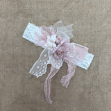 Fascia In Pizzo Con Fiori Neonata MIMILU' 746C