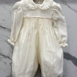 Eleganter Taufstrampler aus Seide Newborn / PICCOLA GIUGGIOLA DORA