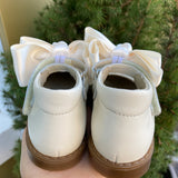 Scarpe Primi Passi Modello Ballerina Con Fiocco In Pelle Neonata PANYNO B3604