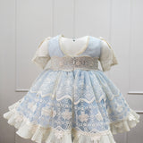 Abito Elegante Mezza Manica In Pizzo Neonata MIMOSA LLUVIA DE ABRIL