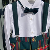 Completo Scozzese Con Bermuda E Camicia Neonato ISABEL C380