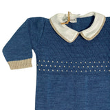 Tutina Intera In Misto Lana Con Trama Rombi Neonato BEBE' MARGO' B074T