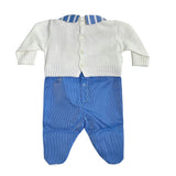 Tutina Intera In Filo Di Cotone Neonato LA SARTORIA DEI PICCOLI LT004