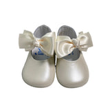 Ballerina Culla in Pelle con Fiocco Neonata 339S