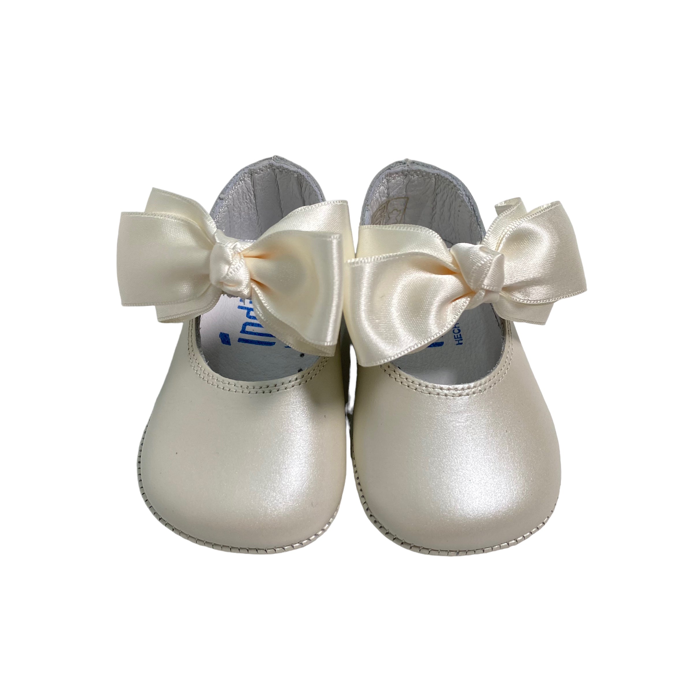 Ballerina Culla in Pelle con Fiocco Neonata 339S