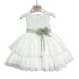 Abito Elegante Smanicato In Tulle Neonata MIMILU' 1190BB