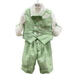 Completo Elegante In Misto Lino Neonato BUFI M0168A