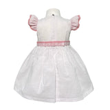 Abito Mezza Manica In Misto Lino Neonata NINNAOH E24AB22