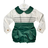 Completo Con Bermuda In Velluto Neonato VALENTINA BEBES HADA129