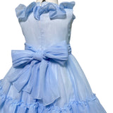 Abito Elegante Smanicato In Organza Neonata BUFI B0278A