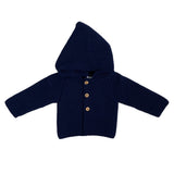 Strickjacke mit Kapuze aus hypoallergenem Acrylstoff für Neugeborene BABY FASHION 51012
