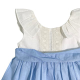 Abito Elegante Svasato In Misto Lino Bambina DEL SUR 0562