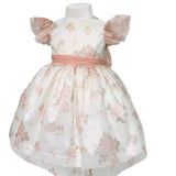 Abito Elegante Mezza Manica In Tulle Stampato Neonata TETO E TATTA VE6126