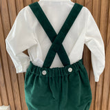 Elegantes Set aus Hemd und Bermuda für Neugeborene Ponto por ponto 6045