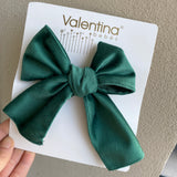 Pinzetta Con Fiocco In Velluto Bambina VALENTINA BEBES LOW22