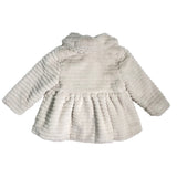 Ausgestelltes Kunstfell mit Holzknöpfen für Mädchen YOEDU 4980