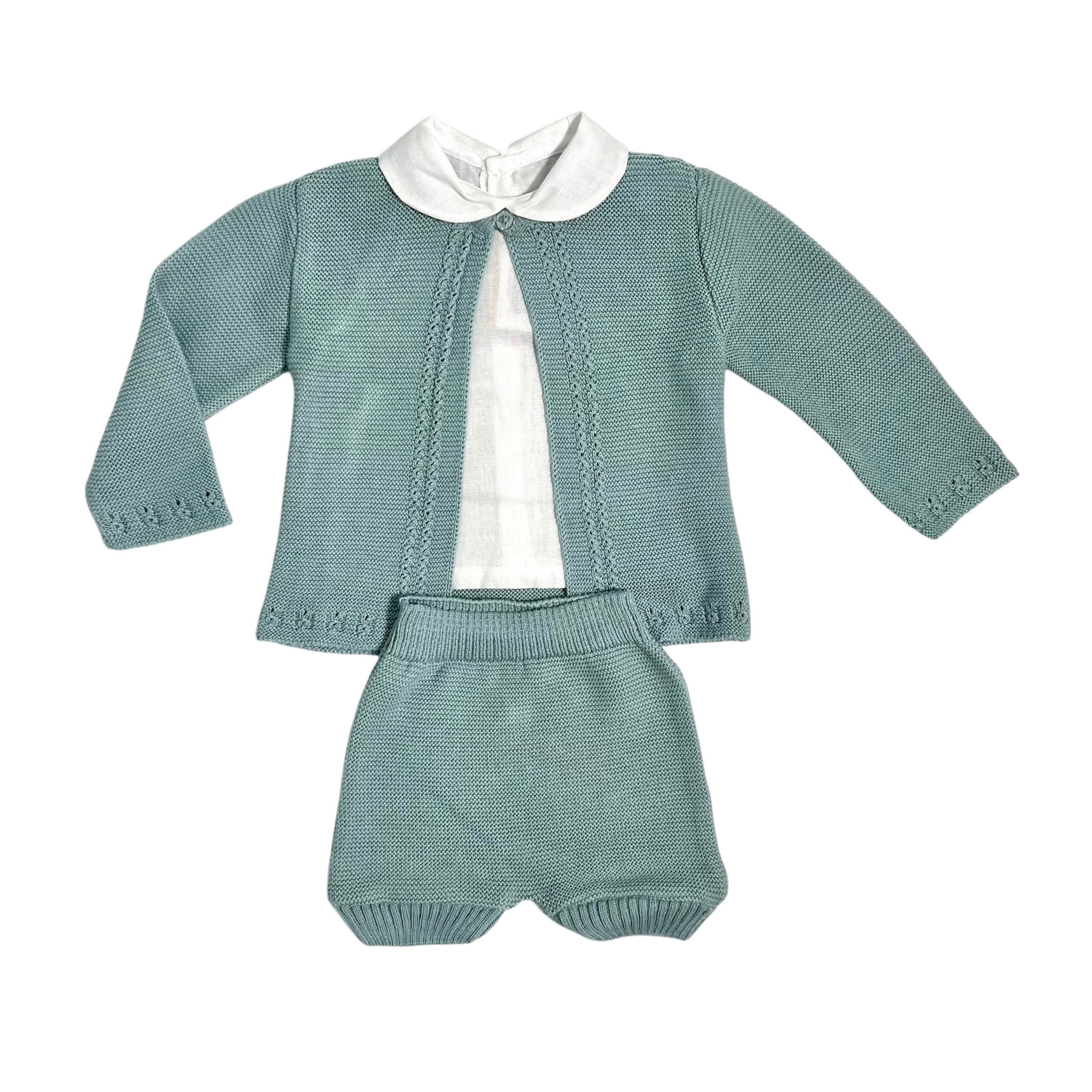 Completo Tre Pezzi Con Cardigan In Cotone Neonato BABY FASHION 633.9